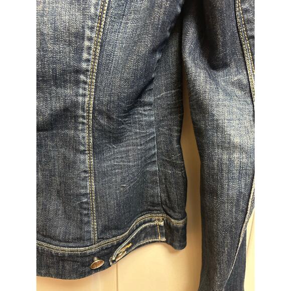 Paige Premium Denim Classic Blue Jean Jacket Women’s EUC Trucker Style, Size S - Picture 4 of 8